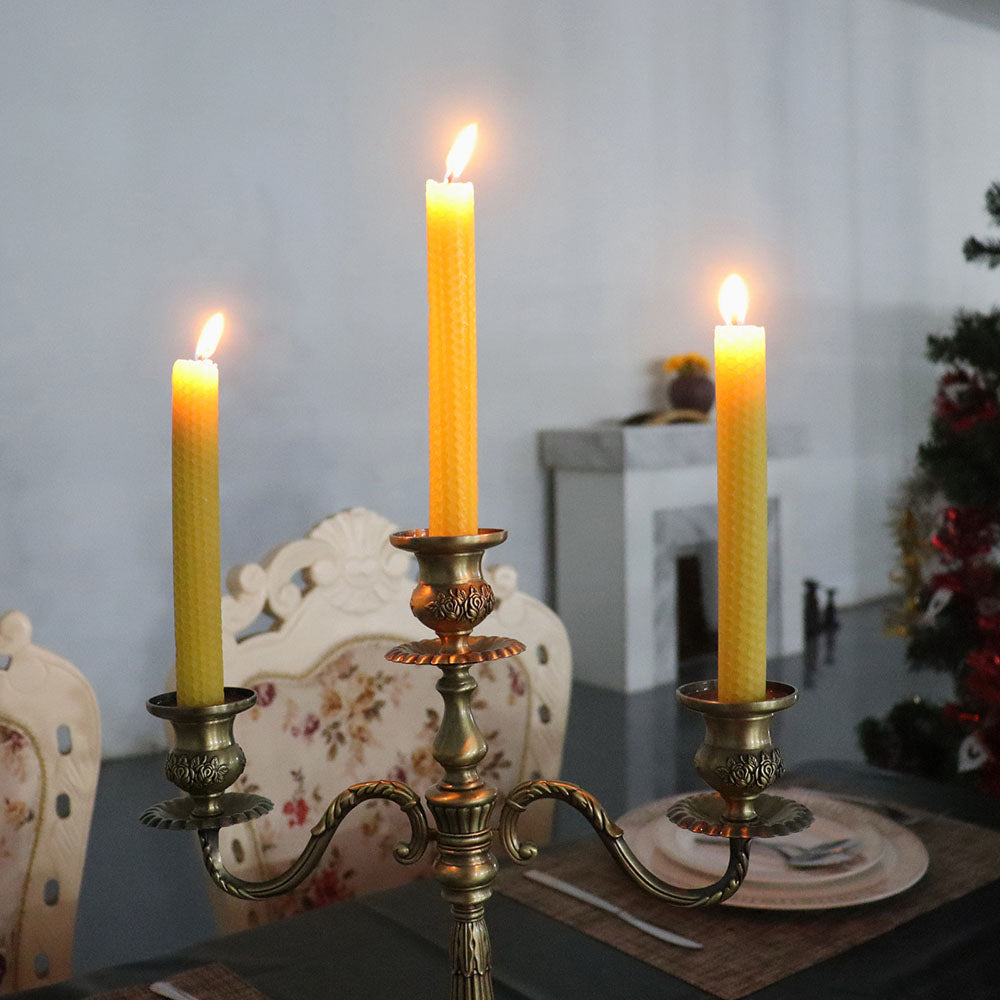 beeswax candles handmade